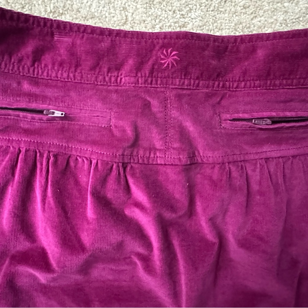 ATHLETA RASPBERRY CORDOBA CORDUROY SKIRT - Picture 3 of 15